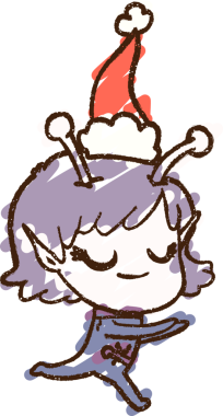 Bir insan tarafından çizilen Noel Uzaylı Tebeşiri