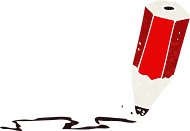 Bir insan tarafından çizilmiş karikatür kalem.