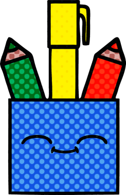 Bir insan tarafından çizilmiş bir kalem kapının çizgi roman stili