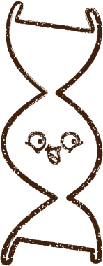 Bir insan tarafından çizilen DNA Strand Kömürü Çizimi