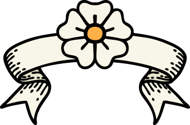 Bir insan tarafından çizilmiş geleneksel bir çiçek dövmesi.