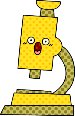 bir insan tarafından çizilmiş mikroskop tarzı çizgi roman