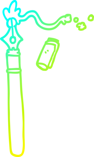 Bir insan tarafından çizilmiş bir karikatür dolmakalemi.