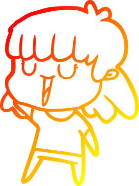 Bir insan tarafından çizilmiş bir karikatür kadın çizimi