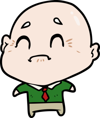 Bir insan tarafından çizilmiş yaşlı adam çizgi filmi.