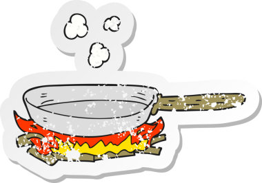 Bir insan tarafından çizilmiş kızgın tavanın gerilimli yapıştırması.