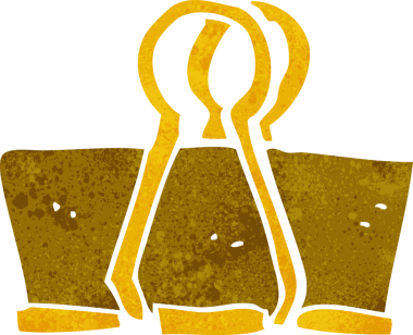 bir insan tarafından çizilmiş pirinç karikatür klipsi