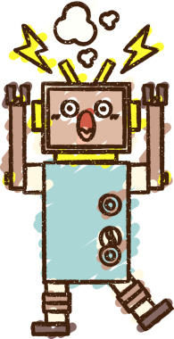 Arızalı Robot Tebeşiri Bir insan tarafından çizilmiş