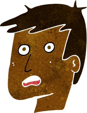 Bir insan tarafından çizilmiş mutsuz bir yüz.