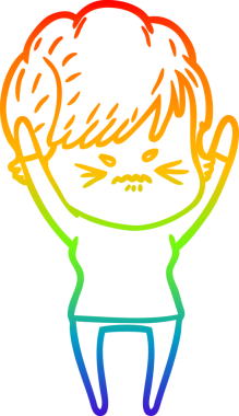 Bir insan tarafından çizilmiş karikatür çizimi.