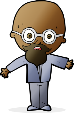 Bir insan tarafından çizilmiş dahi bir bilim adamı.