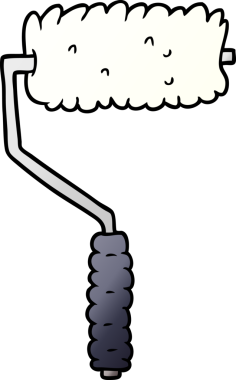 Bir insan tarafından çizilmiş çizgi film boyacısı.