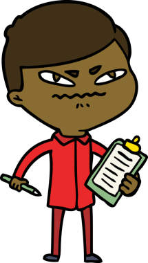 Bir insan tarafından çizilmiş kızgın bir adam.