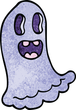 Bir insan tarafından çizilmiş karalama hayaleti.