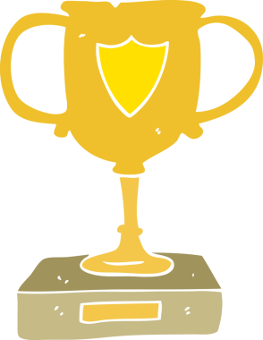 Bir insan tarafından çizilen kupanın düz renk çizimi