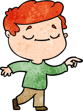 bir insan tarafından çizilmiş barışçıl bir adam.