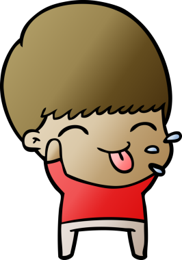 Bir insan tarafından çizilmiş sakin çocuk çizgi filmi.