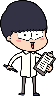 Bir insan tarafından çizilmiş mutlu çocuk çizgi filmi.