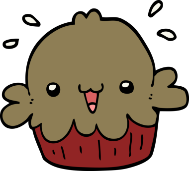 Bir insan tarafından çizilmiş şirin bir karikatür.