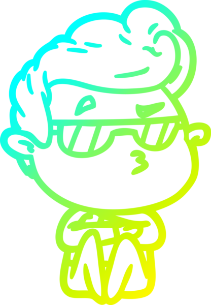 Bir insan tarafından çizilmiş karikatür karikatürü.