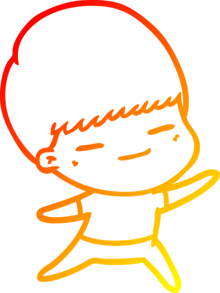 Bir insan tarafından çizilmiş kendini beğenmiş bir çizgi film karakteri çizimi.