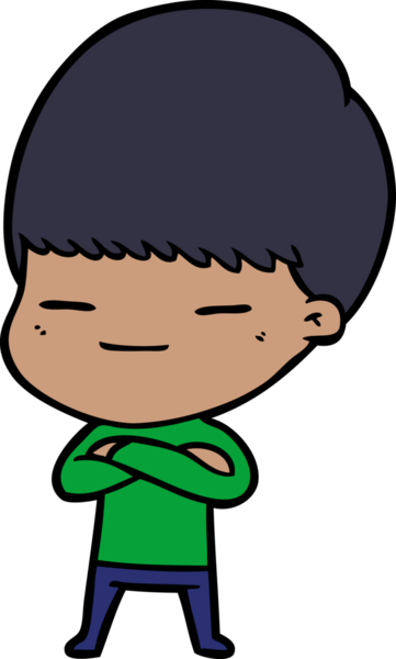 Bir insan tarafından çizilmiş kendini beğenmiş bir çocuk.