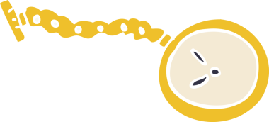 Bir insan tarafından çizilmiş karalama cep saati.