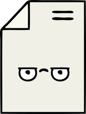 Bir insan tarafından çizilmiş bir kağıt karikatürü.