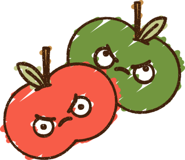 Kızgın Elma Tebeşiri Bir insan tarafından çizilmiş