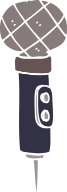 Bir insan tarafından çizilmiş bir mikrofon karalaması.