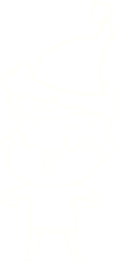 Bir insan tarafından çizilen Noel Adam Tebeşiri