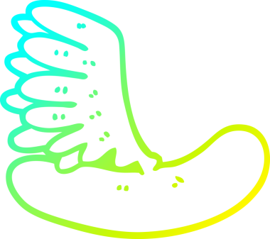 Bir insan tarafından çizilmiş bir sosislinin soğuk gradyan çizimi