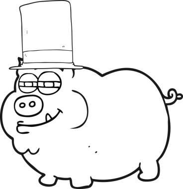 Bir insan tarafından çizilmiş siyah beyaz çizgi film.