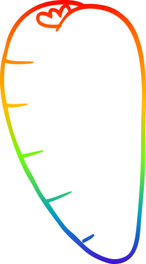 Bir insan tarafından çizilmiş karikatür kökü bitkisinin çizimi