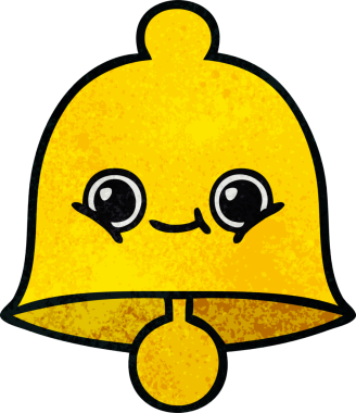 Bir insan tarafından çizilmiş eski grunge desenli bir çan.