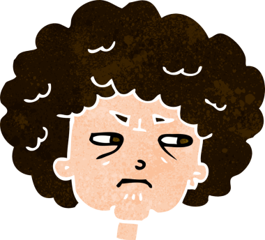 bir insan tarafından çizilmiş yaşlı bir kadın.