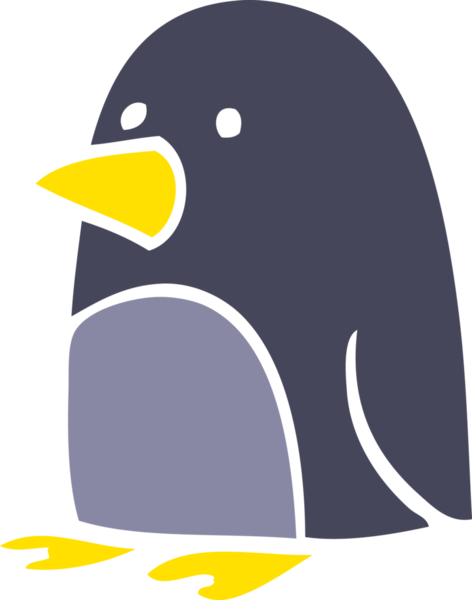 Bir insan tarafından çizilmiş bir karalama Noel pengueni.