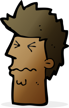 Bir insan tarafından çizilmiş bir karikatür.