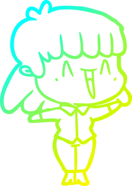 Bir insan tarafından çizilmiş bir karikatür kadın çizimi.