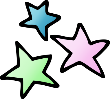 Bir insan tarafından çizilmiş karalama yıldızı.