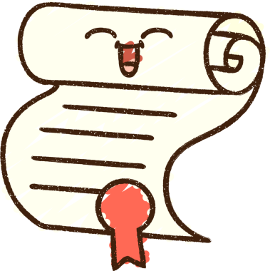 Bir insan tarafından çizilmiş Sertifika Tebeşiri