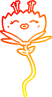 Bir insan tarafından çizilmiş mutlu bir karikatür çizimi.