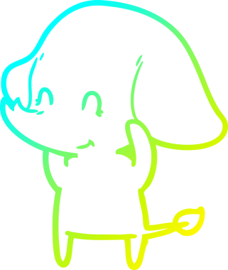 Bir insan tarafından çizilen soğuk eğim çizgisi