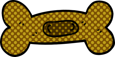 bir insan tarafından çizilmiş bir karalama hayvan kemiği.