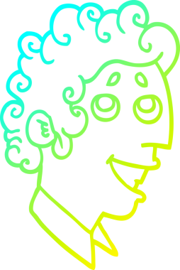 Bir insan tarafından çizilmiş çizgi film karakteri çizimi.