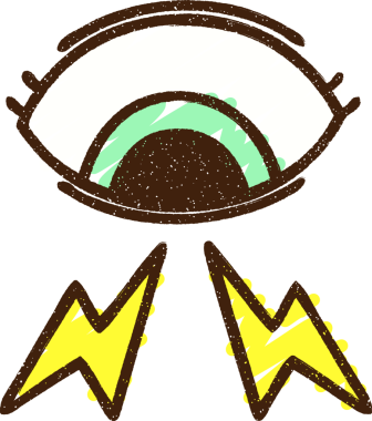 Bir insan tarafından çizilen Doğaüstü Göz Tebeşiri