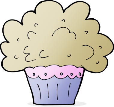 Bir insan tarafından çizilmiş büyük bir kek.