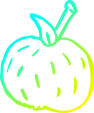 Bir insan tarafından çizilmiş organik turuncu çizgi.