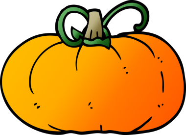 Bir insan tarafından çizilmiş karikatür kış kabağı.