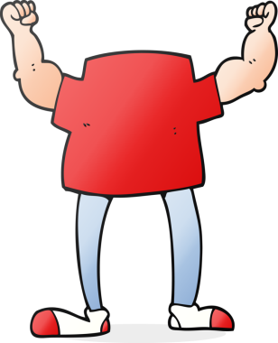 Bir insan tarafından çizilmiş serbest çizim başsız adam.